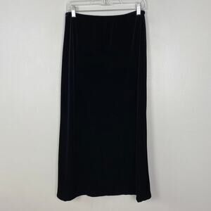 Coldwater Creek Black Velvet‎ Maxi Skirt Whimsygoth Holiday Festive Y2k Size XSP